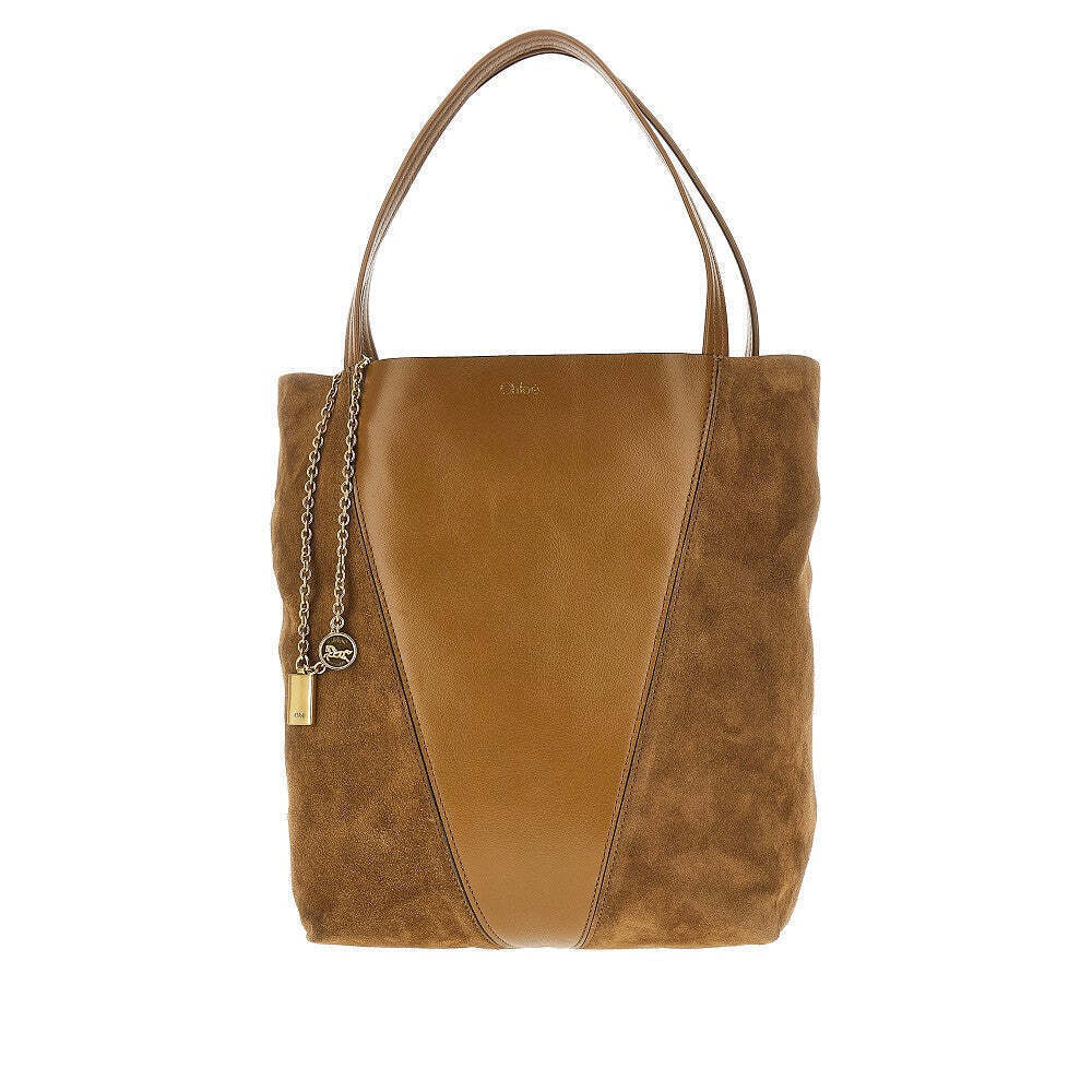 Chloe' Medium Chloé Spin Leather Tote Bag